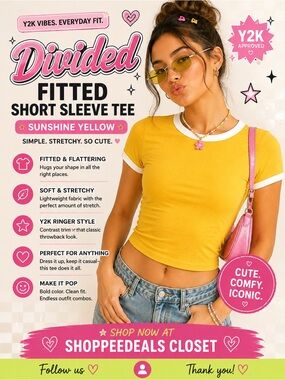 Fitted Short‎ Sleeve Tee